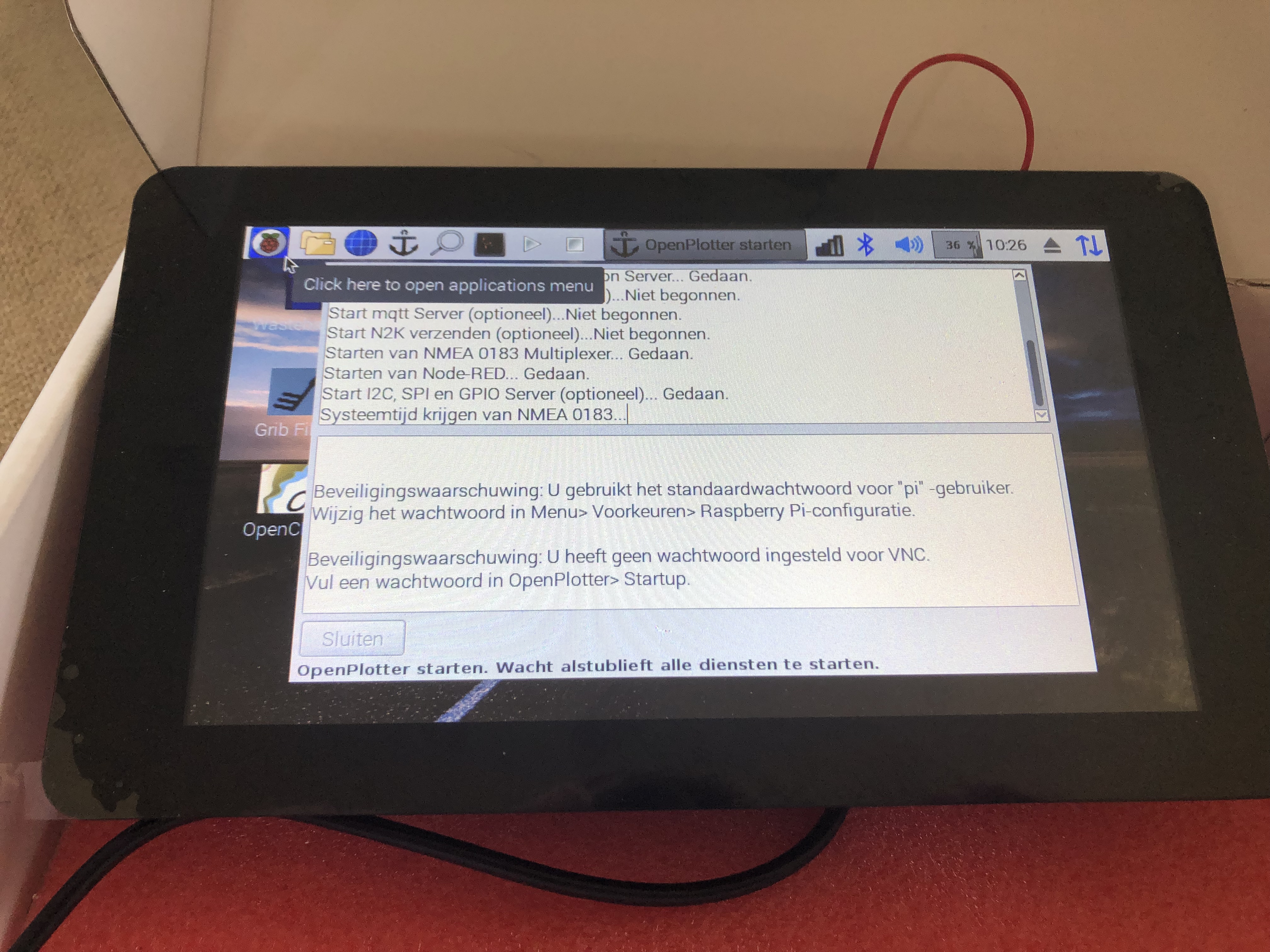 Raspberry pi open plotter navigatie computer zelfbouw